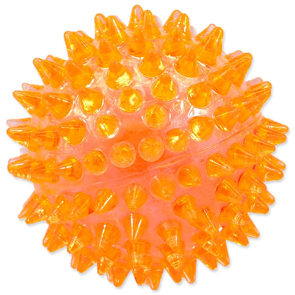 Dog Fantasy hračka míč pískací oranžový 6 cm