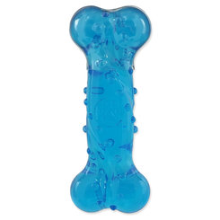 Dog Fantasy hračka Strong kost s vůní slaniny modrá 12,5 cm