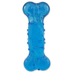 Dog Fantasy hračka Strong kost s vůní slaniny modrá 15 cm