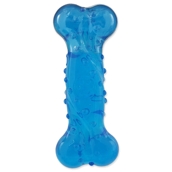 Dog Fantasy hračka Strong kost s vůní slaniny modrá 15 cm