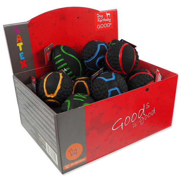 Dog Fantasy displej hraček Latex Sport Balls 20 ks