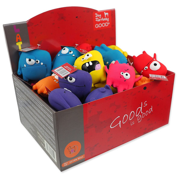 Dog Fantasy displej hraček Latex Monster set 36 ks