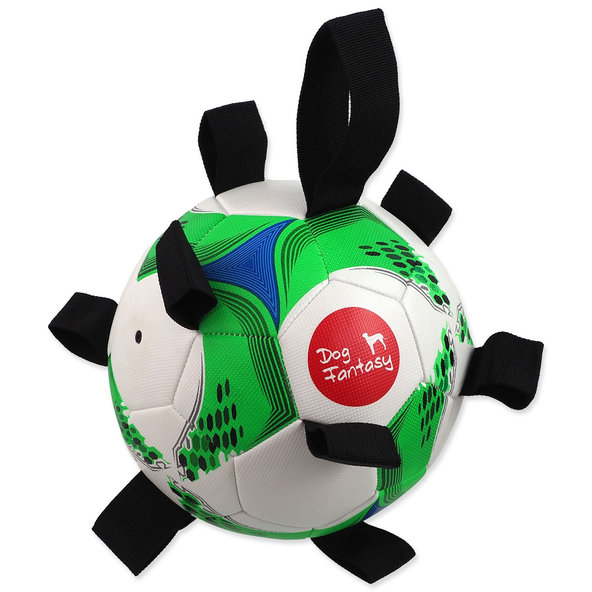 Dog Fantasy hračka fotbalový míč s držadly pro psy 22 cm