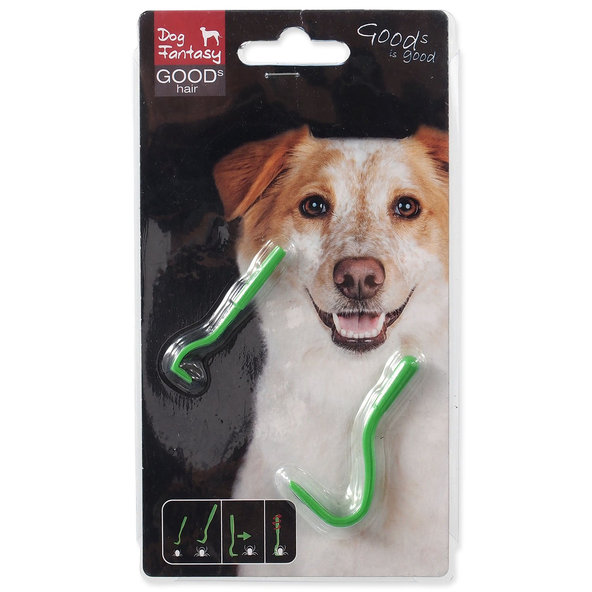 Dog Fantasy háček na klíšťata plastový 2 velikosti