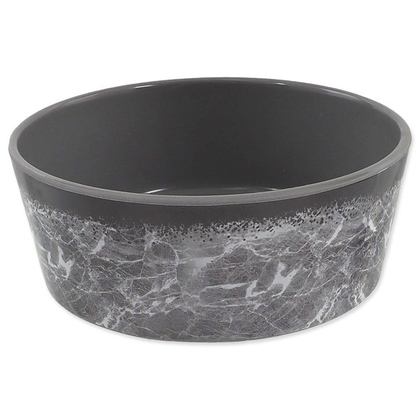 Dog Fantasy miska mramorový vzor šedá 15 cm 500 ml