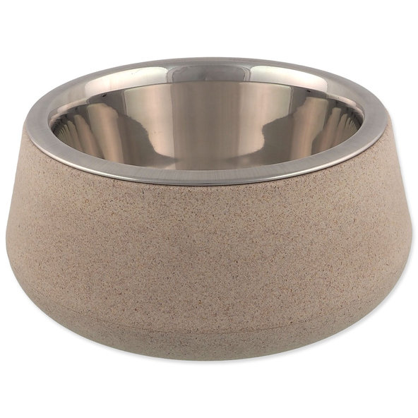 Dog Fantasy miska nerezová EcoStyle béžová 17 cm 850 ml