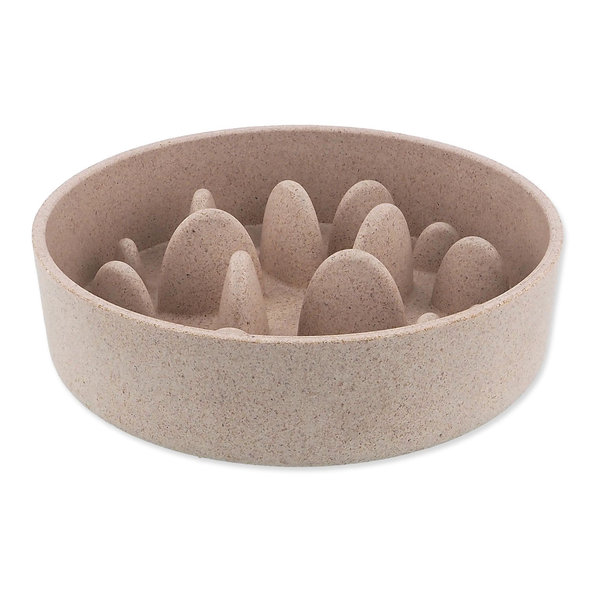 Dog Fantasy miska proti hltání EcoStyle béžová 17 cm 750 ml