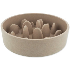 Dog Fantasy miska proti hltání EcoStyle béžová 21 cm 1350 ml