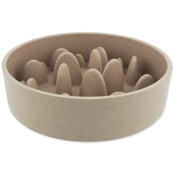 Dog Fantasy miska proti hltání EcoStyle béžová 21 cm 1350 ml