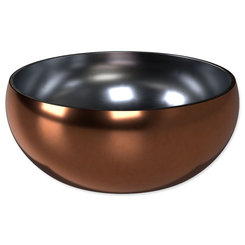 Dog Fantasy miska s dvojitou stěnou rose gold 12 cm 376 ml