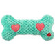 Dog Fantasy Cuddle Hračka pro psy vyhřívaná kost tyrkysová 30 cm