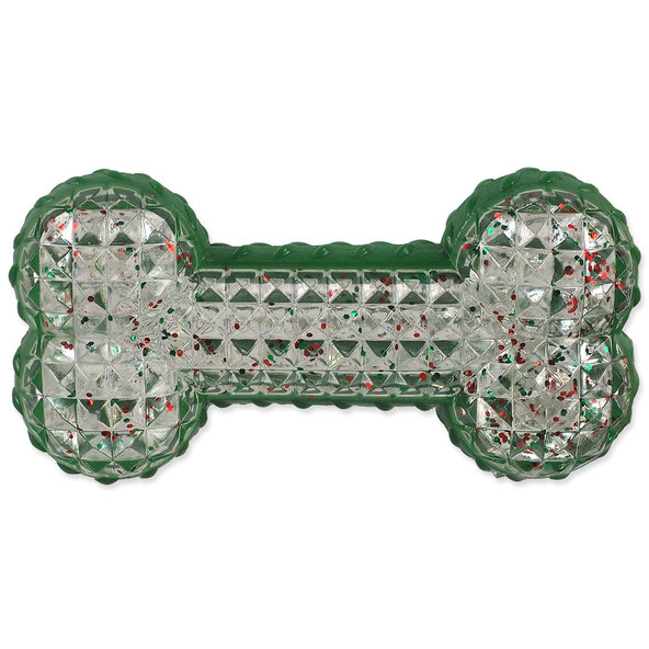 Dog Fantasy Hračka Winter Tale – gumová pískací kost, 15 cm