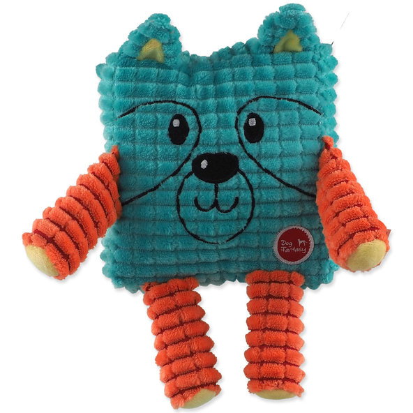 Dog Fantasy Cuties Čtvercové zvířátko pro psy zelené 12,5 cm