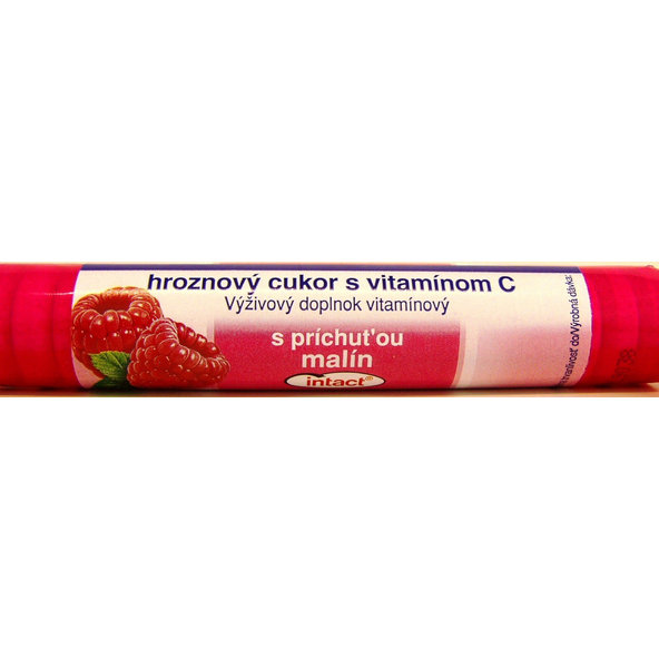 Intact rolky hroznový cukr malina 40 g