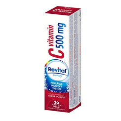 Revital vitamín C 500 mg šumivý lesní jahoda 20 tablet