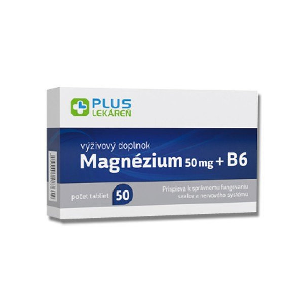 Plus Lekáreň Magnézium 50 mg + vitamín B6 50 tablet