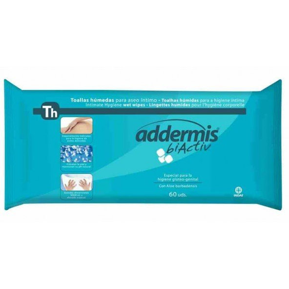 Addermis biActiv vlhčené ubrousky 60 ks