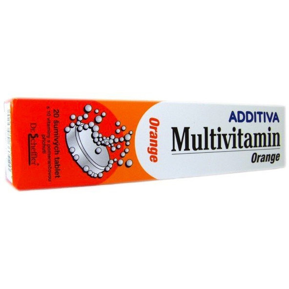 Additiva Multivitamin pomeranč 20 šumivých tablet