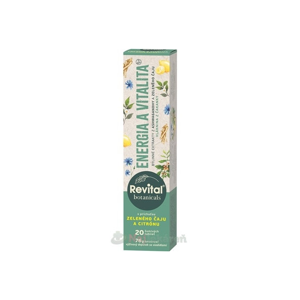 Revital Botanicals Energie a vitalita 20 šumivých tablet