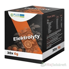 Plus Lekáreň elektrolyty červený pomeranč 30 sáčků