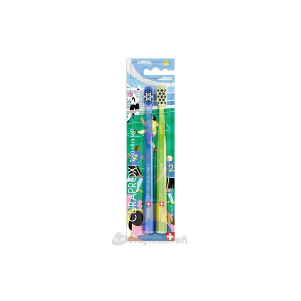 Curaprox CS 5460 Ultrasoft Football edice zubní kartáček 2 ks
