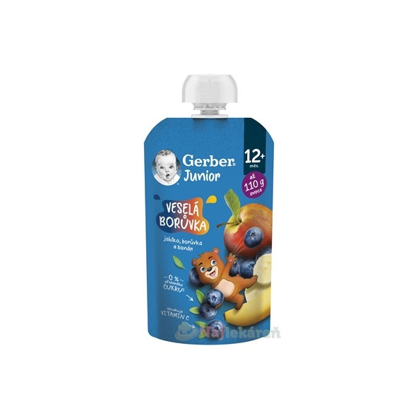 Gerber Junior kapsička Veselá borůvka 12 m+ 110 g