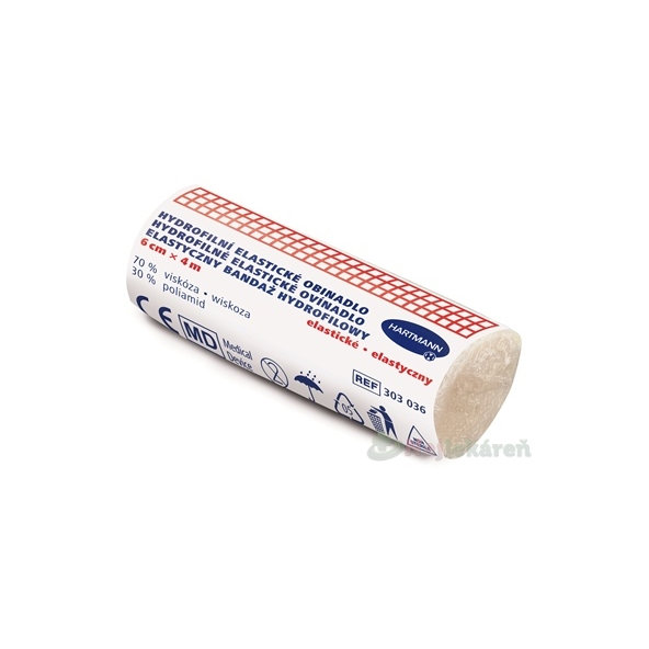 Hydrofilní elastické pletené obinadlo nesterilní 6 cm × 4 m 1 ks