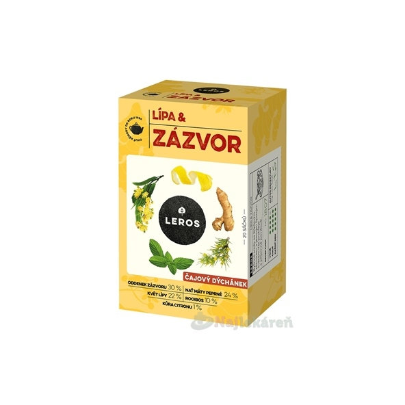 Leros Čajová chvilka lípa a zázvor 20x2 g