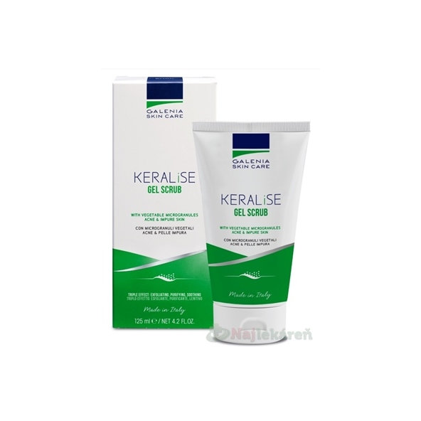 Galenia Skin Care Keralise gelový scrub na obličej a tělo 125 ml