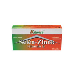 Naturica Selen + zinek + vitamín E 30 tablet