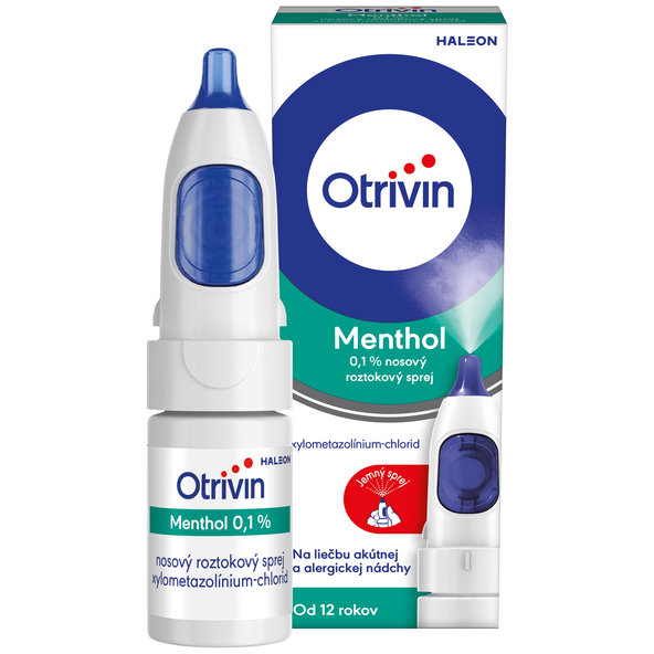 Otrivin Menthol 0,1 % nosní sprej na ucpaný nos 10 ml