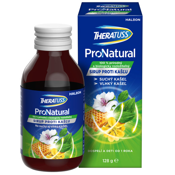 Theratuss ProNatural sirup na suchý a vlhký kašel 128 g