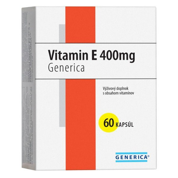 Generica Vitamin E 400 IU 60 kapslí