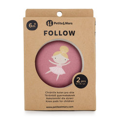 Petite&Mars chrániče kolen  elastické Follow Dusty Rose 2 ks