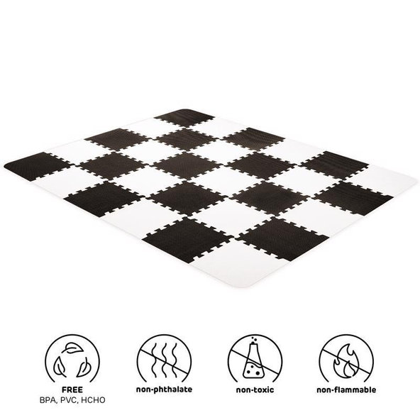 Kinderkraft penová puzzle podložka Luno 150x180 cm Black