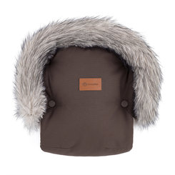 PETITE&MARS Rukavice na kočárek Furry Rich Brown