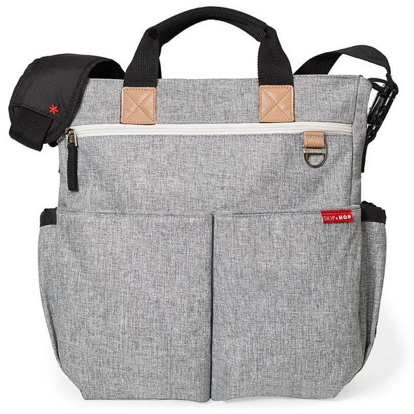 SKIP HOP Duo Signature přebalovací taška šedá melírovaná