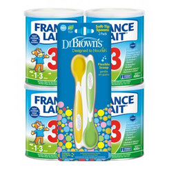 France Lait 3 4×400 g + Dr.Brown’s lžičky 2 ks