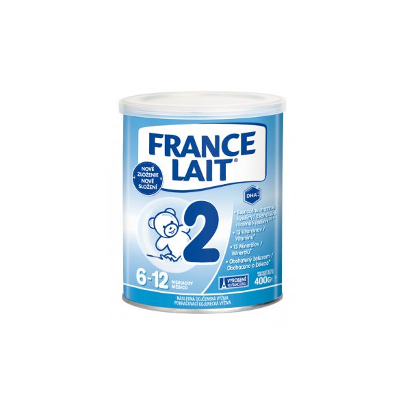 France Lait 2 následná kojenecká výživa 6–12 m 400 g
