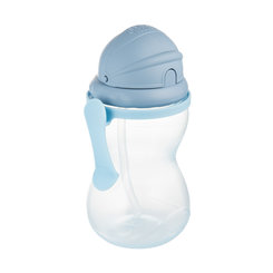 Canpol Babies sportovní láhev silikonové brčko 12 m+ modrá 370 ml