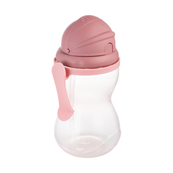 Canpol Babies sportovní láhev silikonové brčko 12 m+ růžová 370 ml