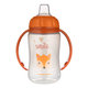 Canpol Babies Cute Animals Tréninkový hrneček oranžový 6 m+ 320 ml