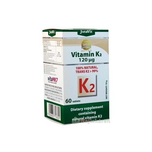 JutaVit vitamin K2 přírodní 120 µg 60 tablet