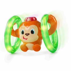 Bright Starts hudobná svietiaca opička Roll & Glow 6-36m