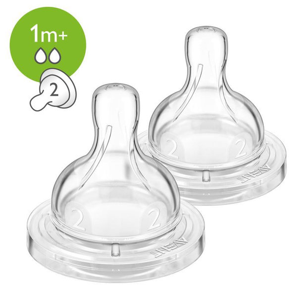 Philips AVENT dudlík anti-colic 2 otvory 1 m 2 ks