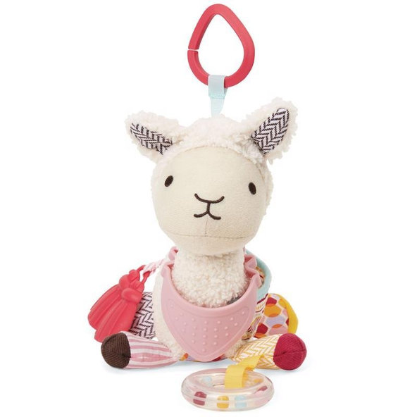 SKIP HOP Bandana Buddies Aktivní hračka na C kroužku Lama 0 m+