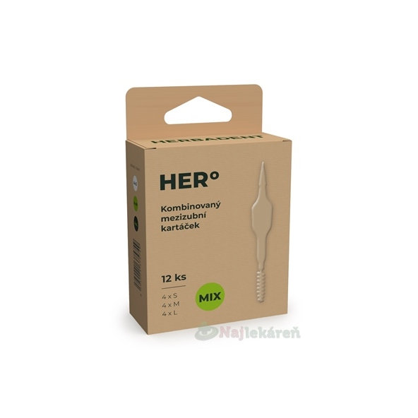 Herbadent Hero mezizubní kartáčky mix 12 ks