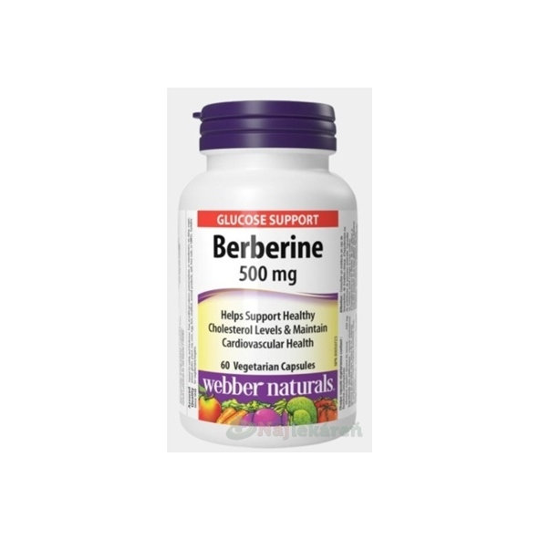 Webber Naturals Berberin 500 mg 60 kapslí