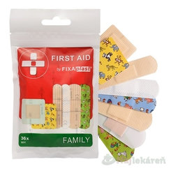 FIXAplast FIRST AID FAMILY náplasti MIX 36 ks