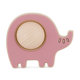 PETITE&MARS silikonová hračka Elephant Edwin Dusty Rose 6 m+